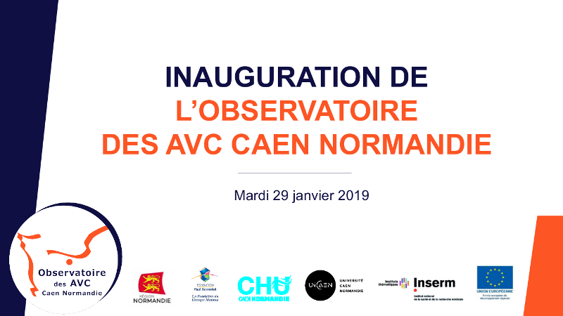 Inauguration Observatoire des AVC Caen Normandie