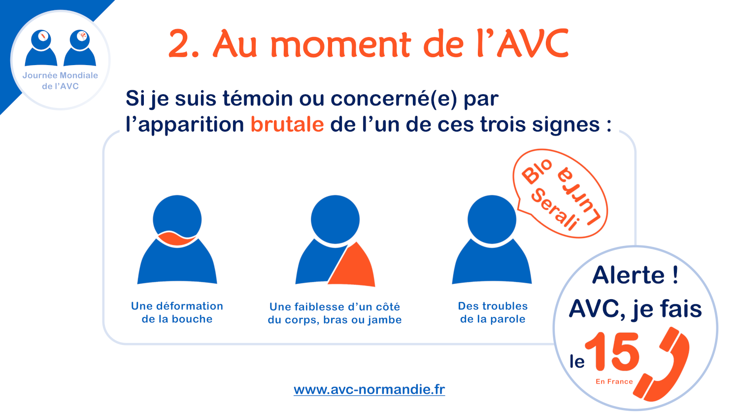 Alerte AVC, je fais le 15
