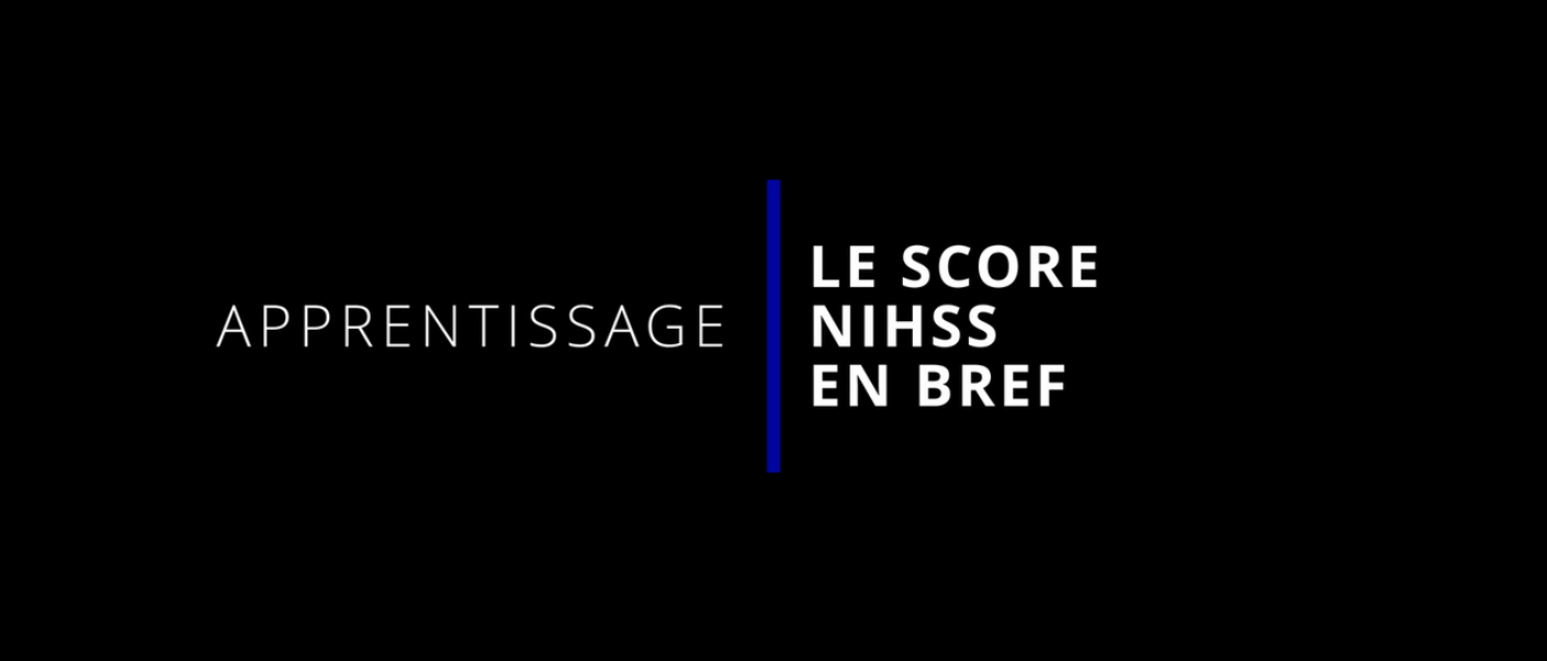 Formation au score NIHSS en bre